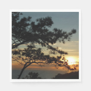 Servilleta De Papel Panorama de Torrey Pine Sunset