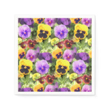 Pansies acuarela
