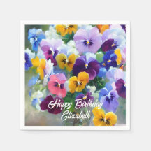 Pansies Happy Birthday