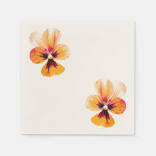 Servilleta De Papel Pansies naranjas