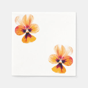 Servilleta De Papel Pansies naranjas