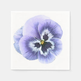 Servilleta De Papel Pansy Face Purple