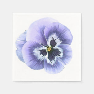 Servilleta De Papel Pansy Face Purple