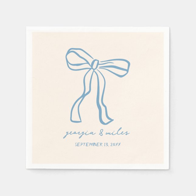 Servilleta De Papel Pantalones Bodas dibujados a mano retro (Anverso)