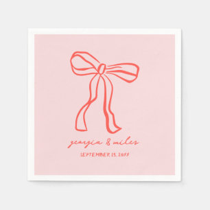 Servilleta De Papel Pantalones Bodas dibujados a mano retro