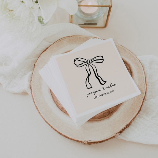 Servilleta De Papel Pantalones Bodas dibujados a mano retro (Subido por el creador)