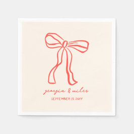 Servilleta De Papel Pantalones Bodas dibujados a mano retro