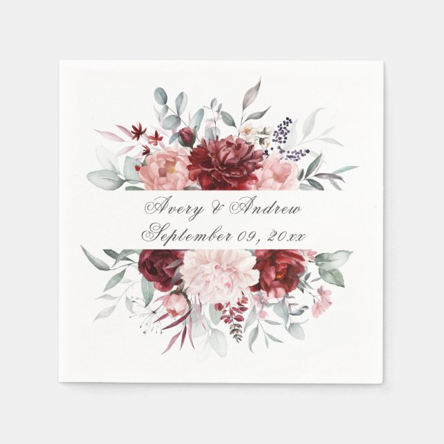 Servilleta De Papel Pantalones de Boda de guiones personalizados de co (Anverso)