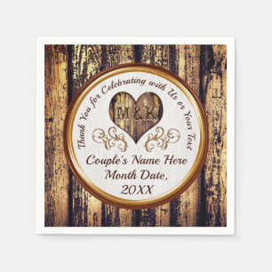 Servilleta De Papel Pantalones de Boda rusos personalizados monogramad