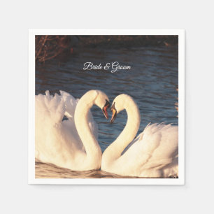 Servilleta De Papel Pantalones de cisnes blancos