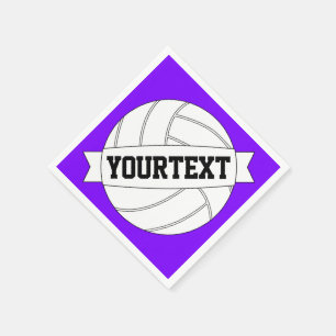 Servilleta De Papel Pantalones de cóctel de voleibol Personalizado y 