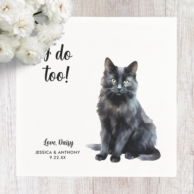 Servilleta De Papel Pantalones de cóctel del Boda del gato (Subido por el creador)