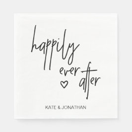 Servilleta De Papel Pantalones de cócteles de Boda blanco y negro