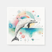 Pantalones de delfines geométricos modernos