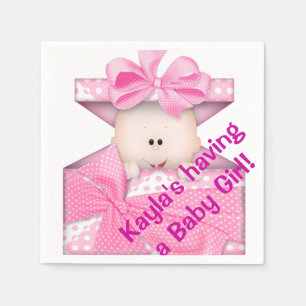 Servilleta De Papel Pantalones de papel Baby Shower para chicas