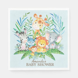 Servilleta De Papel Pantalones de papel Baby Shower Safari Jungle para