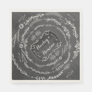 Servilleta De Papel Pantalones de papel Boda Chalkboard personalizados