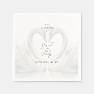 Servilleta De Papel Pantalones de papel Boda de cisne personalizados