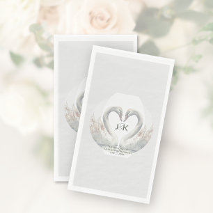 Servilleta De Papel Pantalones de papel Boda de cisne personalizados