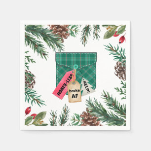 Servilleta De Papel Pantalones de papel Bruk Pocket Navidades