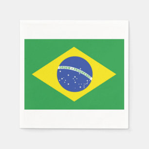 Servilleta De Papel Pantalones de papel de bandera de Brasil