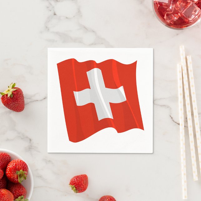 Servilleta De Papel Pantalones de papel de bandera suiza (Subido por el creador)