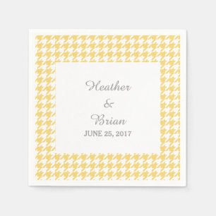 Servilleta De Papel Pantalones de papel de Boda amarillo con patas ama