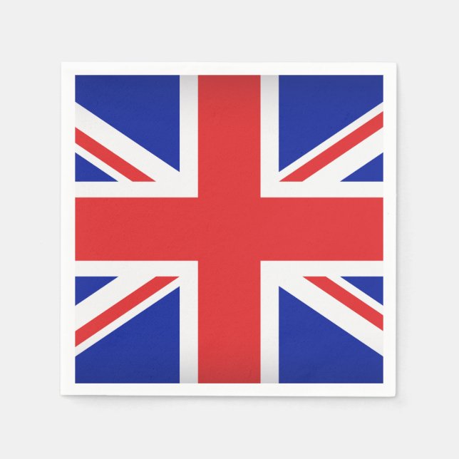 Servilleta De Papel Pantalones de papel de la bandera británica (Anverso)
