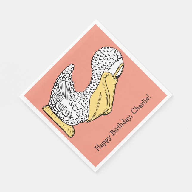 Servilleta De Papel Pantalones de papel de personalizado de ilustracio (Esquina)