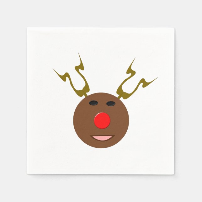 Servilleta De Papel Pantalones de papel de reno para ciberNavidades (Anverso)
