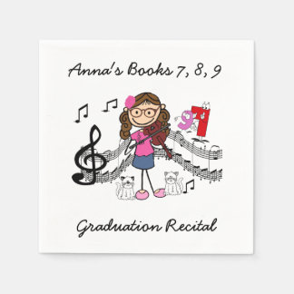 Servilleta De Papel Pantalones de papel del reproductor de violín de p