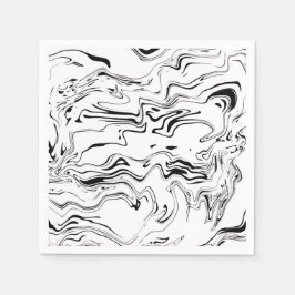 Servilleta De Papel Pantalones de papel en blanco y negro