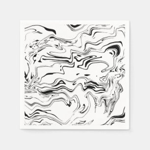 Servilleta De Papel Pantalones de papel en blanco y negro