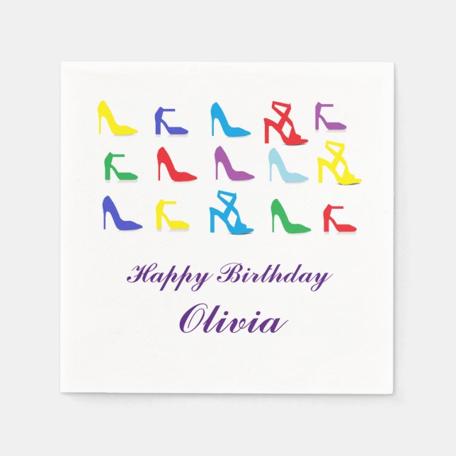 Servilleta De Papel Pantalones de papel "Shoes" personalizados (Anverso)