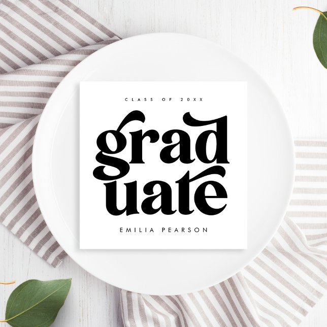 Servilleta De Papel Pantalones del Partido de Graduación Blanco Negrit (Subido por el creador)