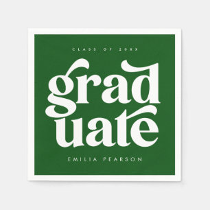 Servilleta De Papel Pantalones del partido de graduación verde de tipo