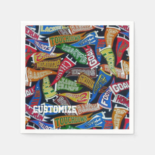 Servilleta De Papel Pantalones del patrón del ventilador del deporte p