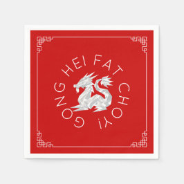 Servilleta De Papel Pantalones Dragon de Año Nuevo Chino