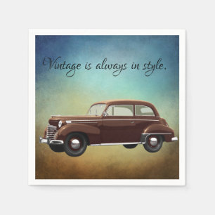 Servilleta De Papel Pantalones Fiesta de papel para vehículos antiguo