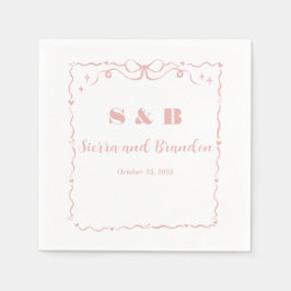 Servilleta De Papel Pantalones modernos de Boda de cinta Personalizado