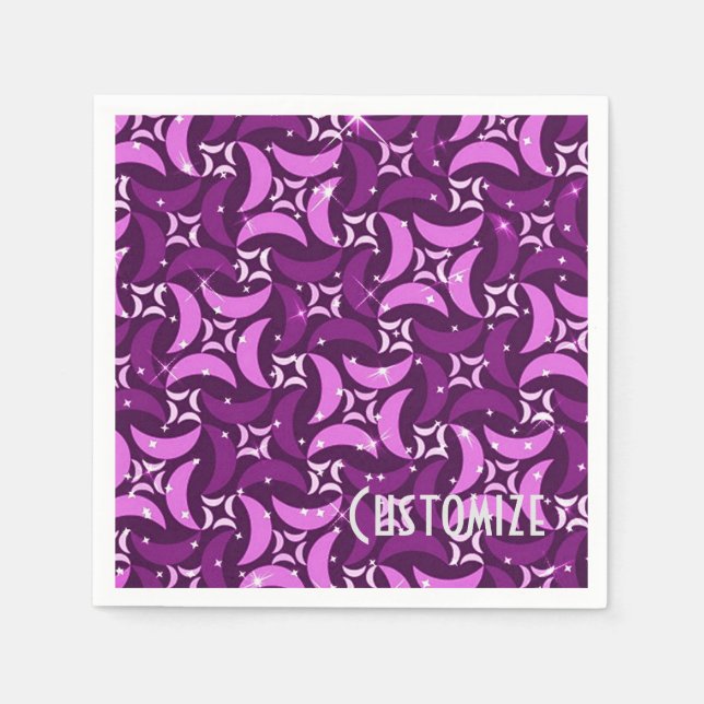 Servilleta De Papel Pantalones Mystic Pink Moons (Anverso)