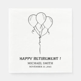 Servilleta De Papel Pantalones sencillos de Fiesta de Jubilación