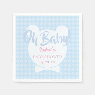 Servilleta De Papel Pañuelo de papel para baby shower de Oso con corba