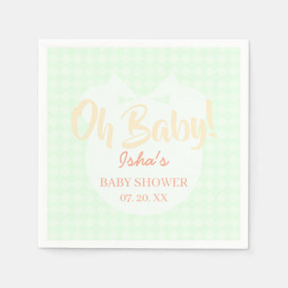 Servilleta De Papel Pañuelo de papel para baby shower Oso con cinta ve