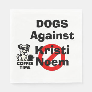 Servilleta De Papel Pañuelo de papel Perros Contra Kristi Noem