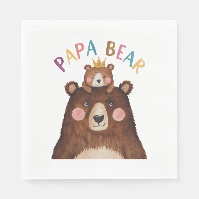 Servilleta De Papel Papa Bear (Anverso)