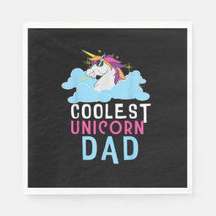 Servilleta De Papel Papá de Unicornio Más Genial Amantes de Unicornio