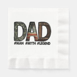 Servilleta De Papel Papá - el hombre el mito la leyenda Papá; padre; g