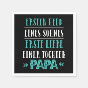 Servilleta De Papel Papa Held Vater Vatertag Vaterschaft Geschenk