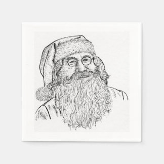 Servilleta De Papel Papá Noel de Impresión Personalizada